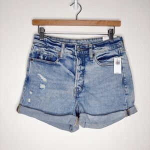 Old Navy OG Straight High Rise Jean Shorts Button Fly Size 6 NWT